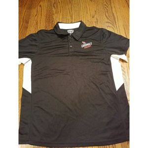 Arizona Cardinals Polo Shirt NFL Mens Dri Fit Small Black OTS NEW Football